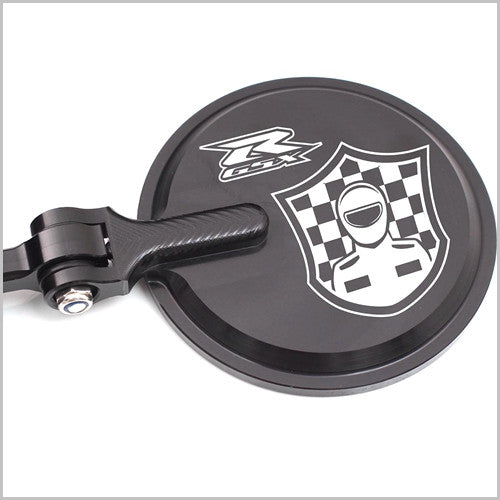 Bike Model Engraved Bar End Mirrors | MC Motoparts