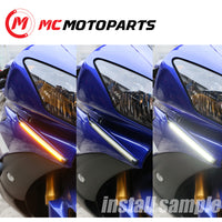 12cm LED Turn Signal & Front Running Light Strips - MC Motoparts
