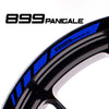 Fit Ducati 899 PANIGALE Logo Stripes Wheel Rim Edge Sticker - MC Motoparts