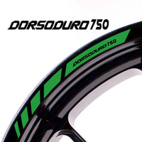 Fit Aprilia DORSODURO 750 Logo Stripes Wheel Rim Edge Sticker - MC Motoparts