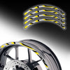 Reflective Strip Designer Pattern For 17'' Wheel Rim Skin Decal Set SH09 - MC Motoparts