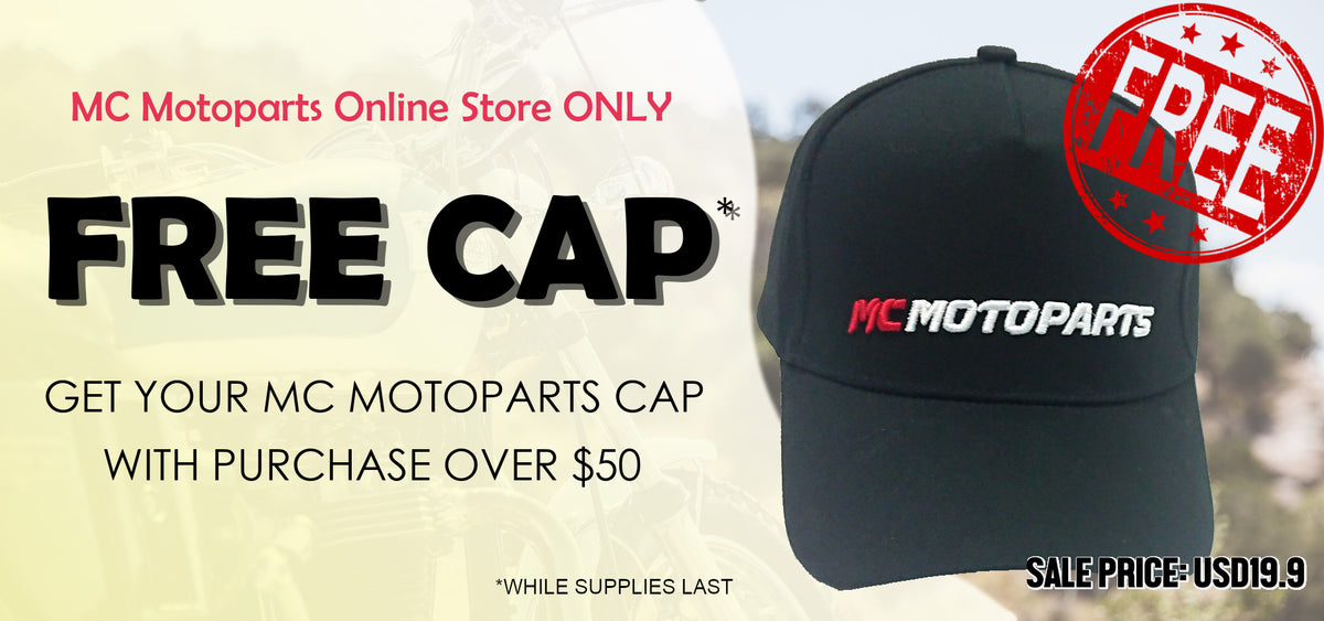 Free MC Motoparts Black Baseball Cap Hat