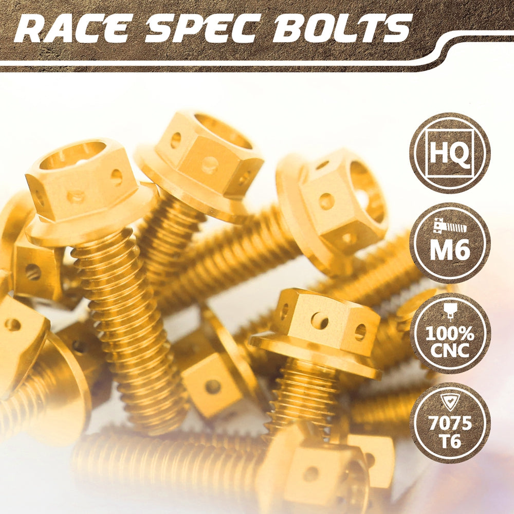 MC Motoparts CNC Race Spec Bolts for motorcycle customization & decorations