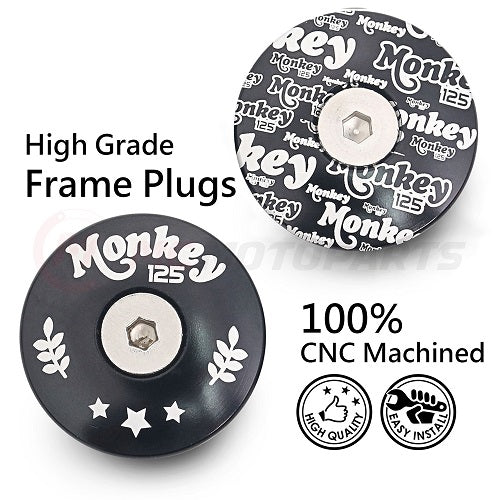 NEW Honda Monkey 125 Engraving Pattern Frame Plugs & Mirror Extenders
