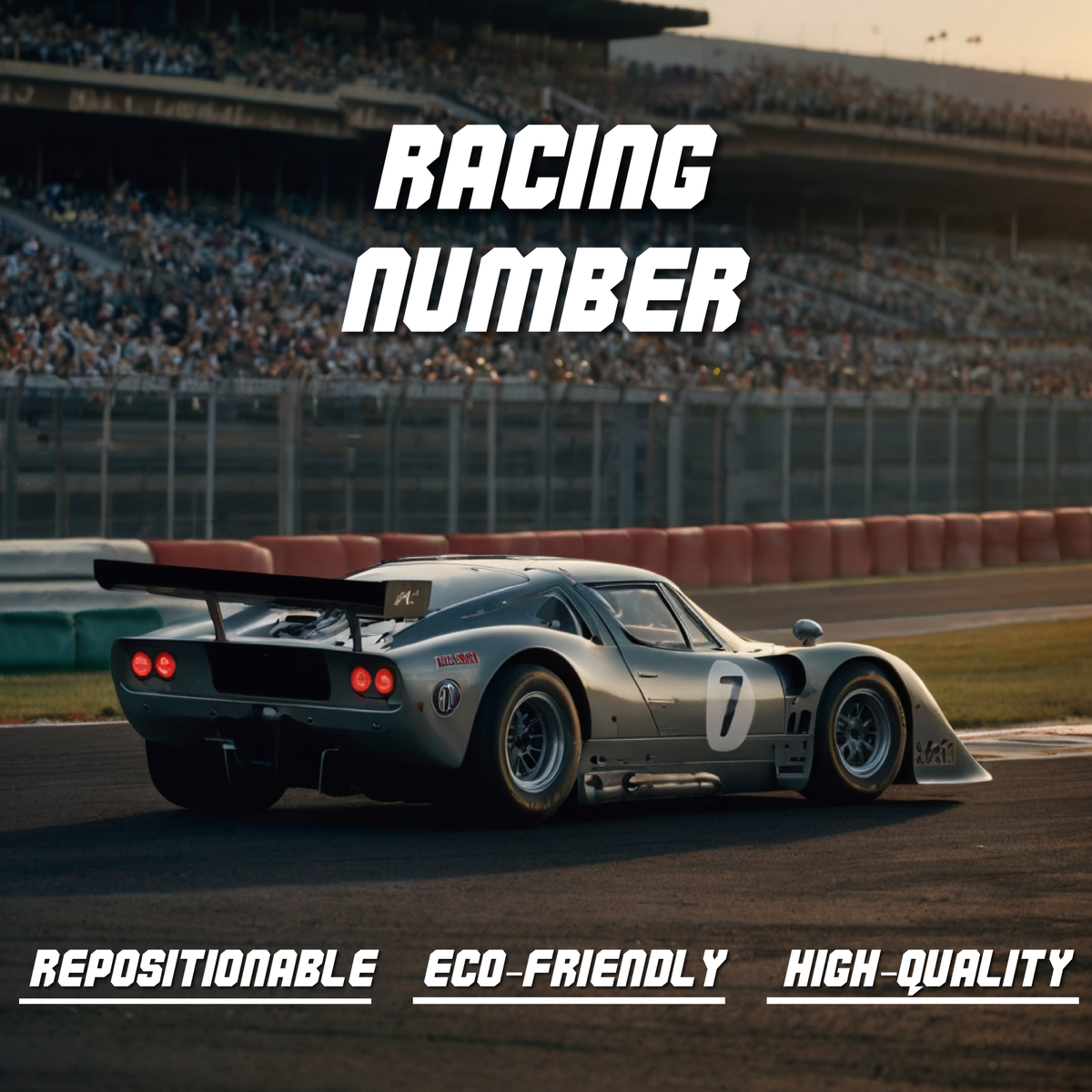 Racing Number Magnet for Cars