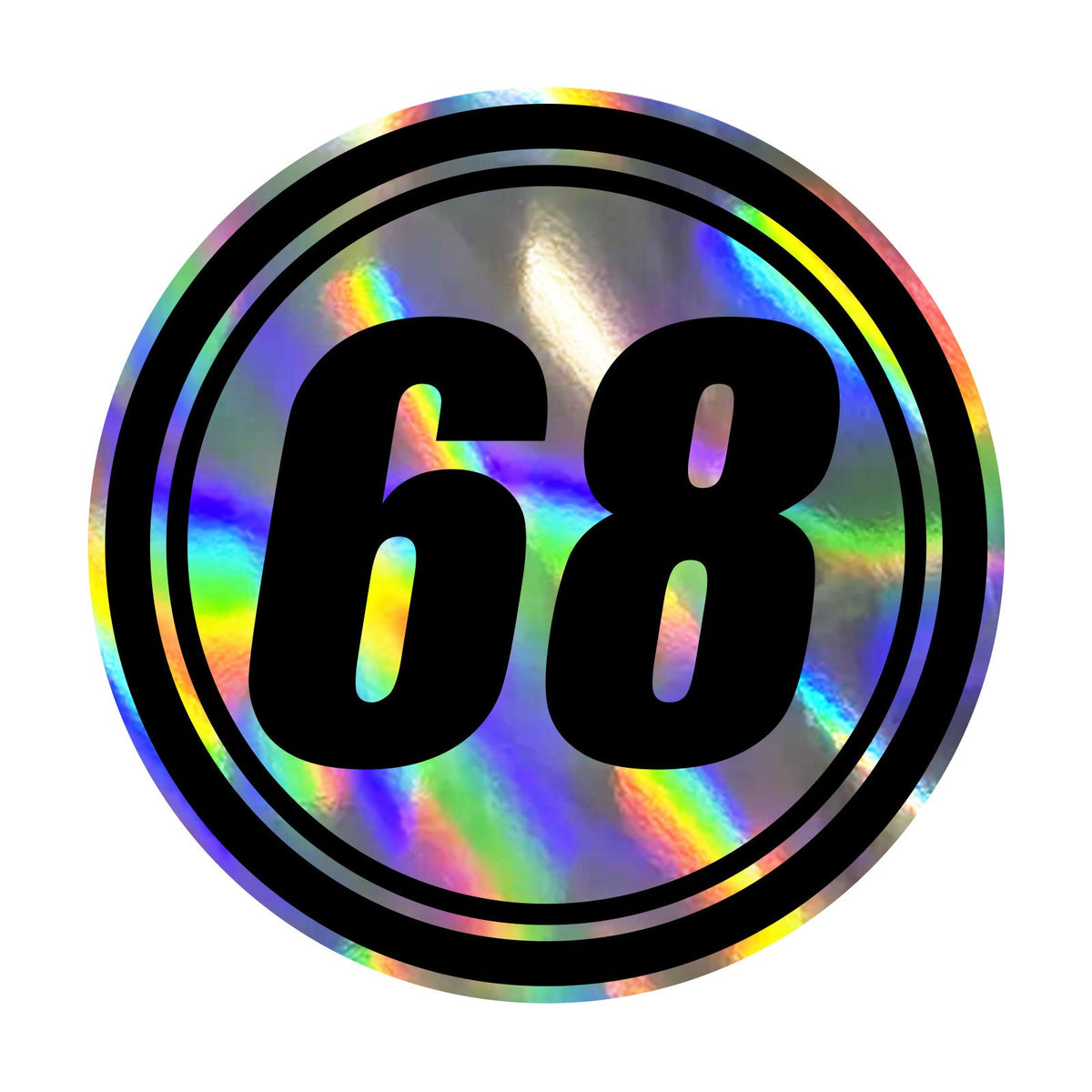 Custom Racing Number Stickers for Cars - Holographic