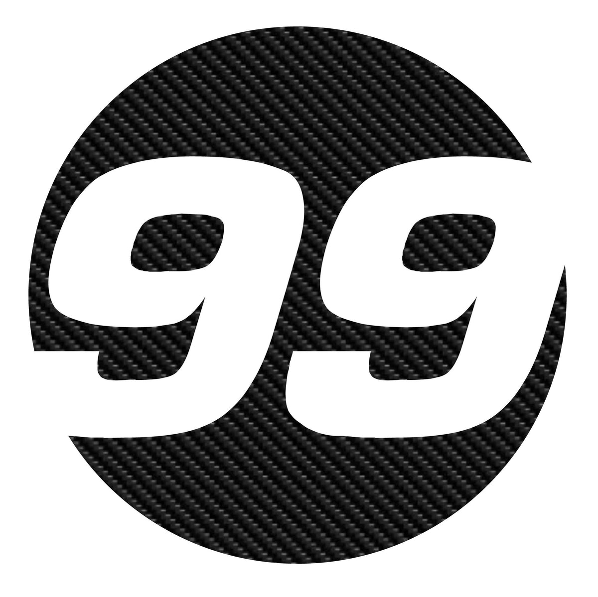 Custom Racing Number Stickers for Cars - Hollow