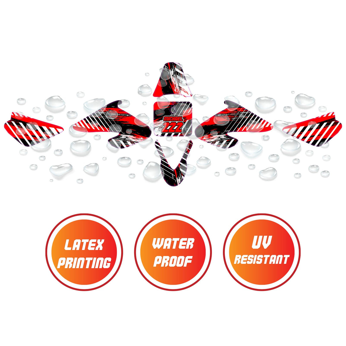 Razor MX500 MX650 Fairing Sticker Graphic Kit Decals