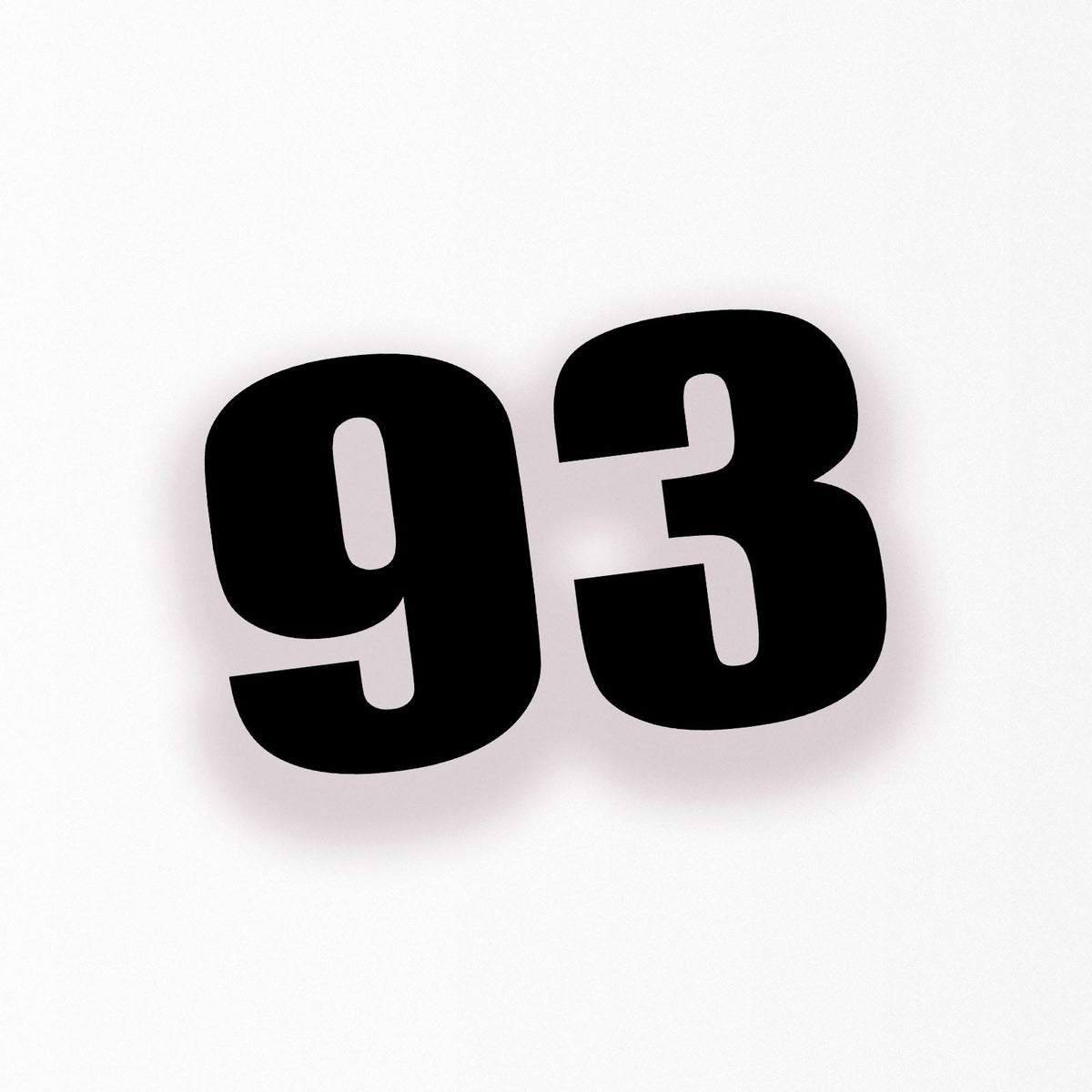 Custom Racing Number Stickers for Cars - Individual Cut