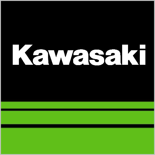 Kawasaki 17'' Rim Motorcycle Wheel Rim Stickers