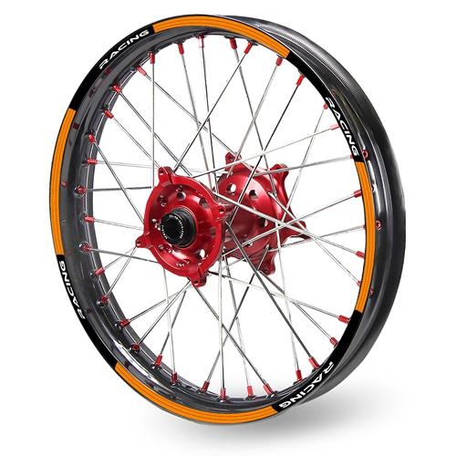 MX Dirt Bike Rim Skin Decal Stickers for 21'' front 18'' rear Rim