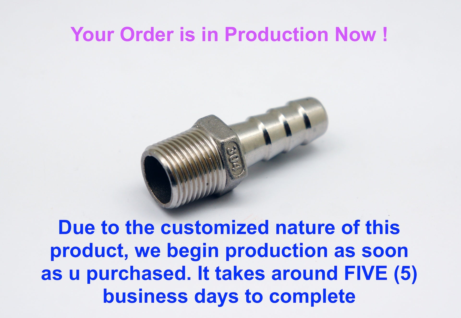 BSP G 1/8 inch Female to M14x1.5 Male Stainless Sensor Adaptor Fittings Conversion