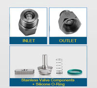 One Way Valve Direction BSP 1/4 inch Male to Female Stainless Steel Fittings Adaptor