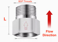 One Way Valve Direction BSP 3/4 inch Female to Male Stainless Steel Fittings Adaptor