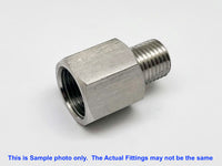 1/2 inch NPT Female to 1 inch NPT Male Stainless Sensor Adaptor Fittings Conversion
