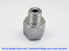 1/8 inch NPT Female to 3/8 inch NPT Male Stainless Sensor Adaptor Fittings Conversion