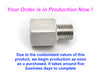 BSP G 3/8 inch Female to M10x1.0 Male Stainless Sensor Adaptor Fittings Conversion