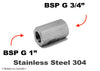 BSP G 1 inch Female to BSP G 3/4 inch Female Stainless Sensor Adaptor Fitting Conversion