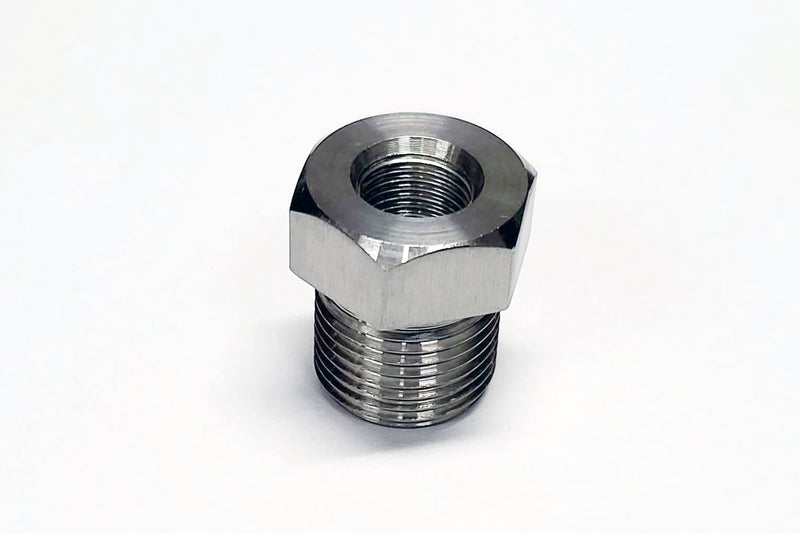 1/2 inch NPT Female to 3/4 inch NPT Male Stainless Sensor Adaptor Fittings Conversion