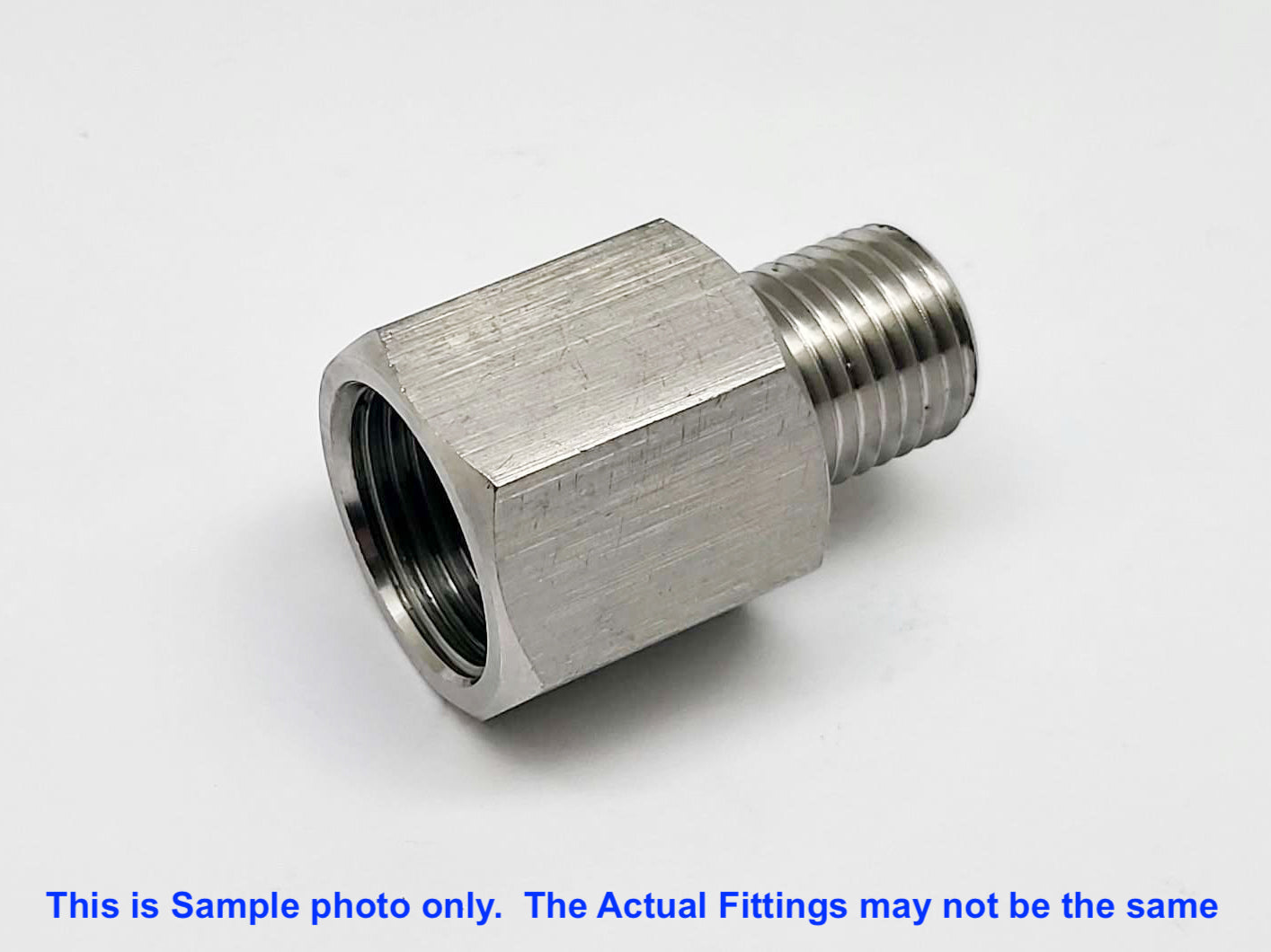 M12x1.0 Female to M20x1.5 Male Stainless Sensor Adaptor Fittings Conversion