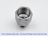 BSPT Tapered R 3/8 inch Female to 3/8 inch NPT Male Stainless Sensor Adaptor Fittings