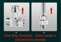 One Way Valve Direction BSP 1 inch Male to Female Stainless Steel Fittings Adaptor