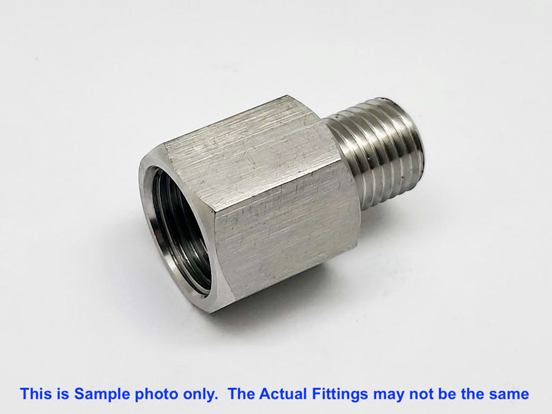 M14x1.0 FEMALE to M20x1.5 MALE Stainless Sensor Adaptor Fittings Conversion