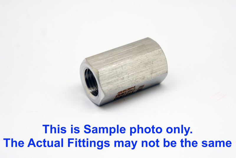 1/2 inch NPT FEMALE to M18*1.5 FEMALE Stainless Sensor Adaptor Fittings Conversion