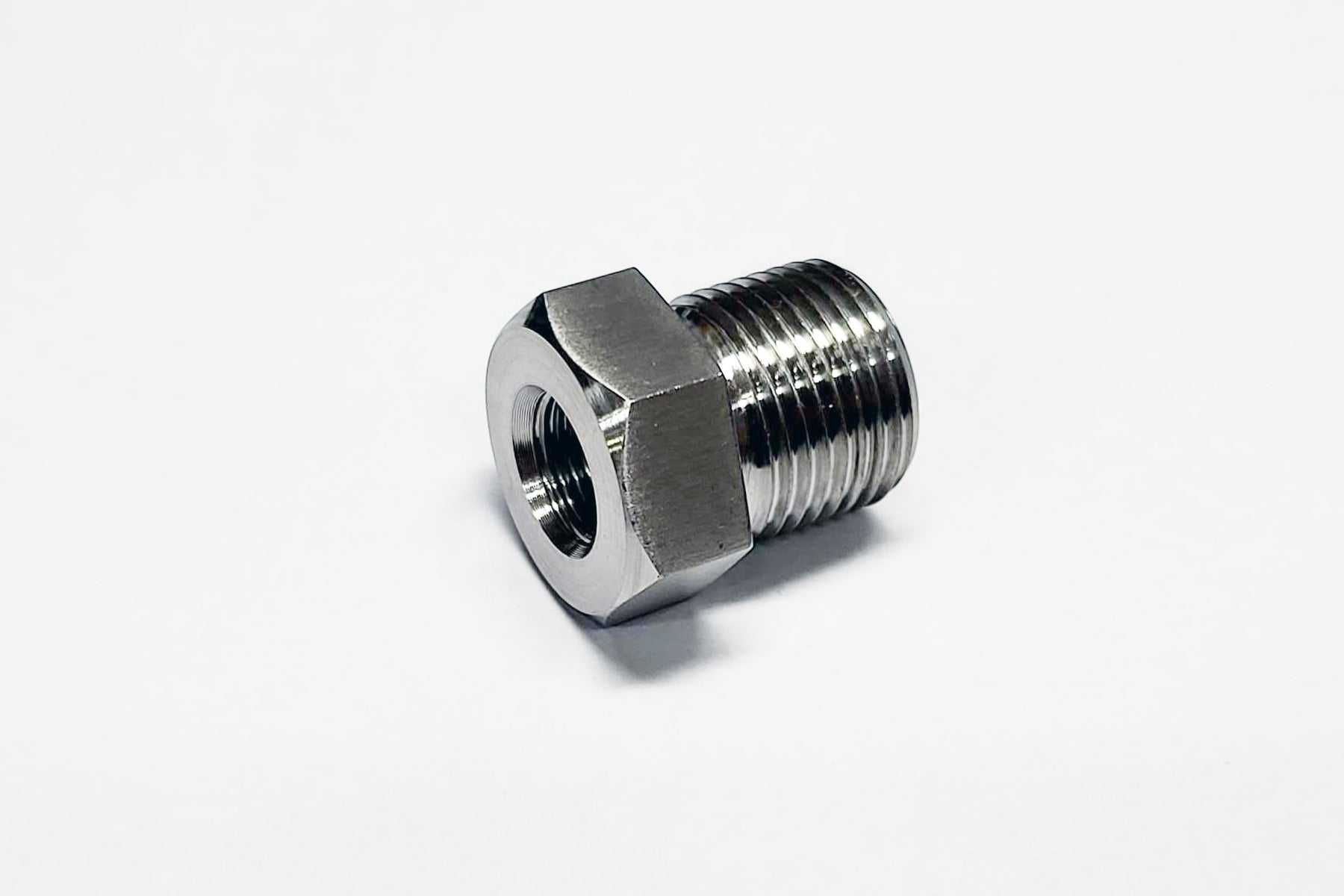 M12x1.25 Female to M18x1.5 Male Stainless Sensor Adaptor Fittings Conversion