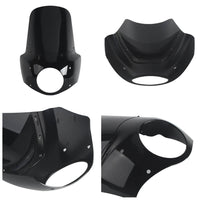 2017-2025 Harley Road King Special Classic Custom FLHR FLHRXS FLHRC FLHRS Headlight Fairing w/ Windshield Club Style Front Fairing - pazoma