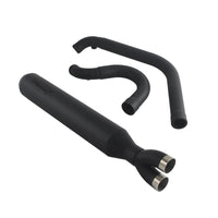 2 into 1 Full Length Exhaust System Stainless Steel Muffler For Harley Dyna Fat Bob FXDF Low Rider FXDL S Street Bob FXDB FXD 2006-2017 - pazoma