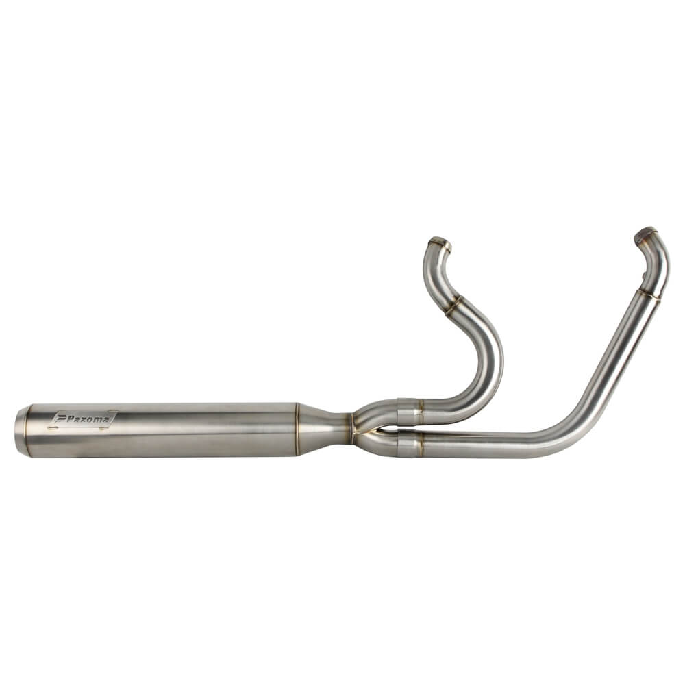 2 into 1 Full Length Exhaust System Stainless Steel Muffler For Harley Dyna Fat Bob FXDF Low Rider FXDL S Street Bob FXDB FXD 2006-2017 - pazoma