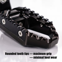 {Front}  Fits Kawasaki Vulcan 650 S Cafe EN650 TRC Touring 40mm Adjustable Foot Pegs