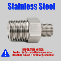 M18x1.5 Male to BARB OD 10mm / 0.4 inch Stainless Steel 304 Sensor Adaptor Fittings Conversion