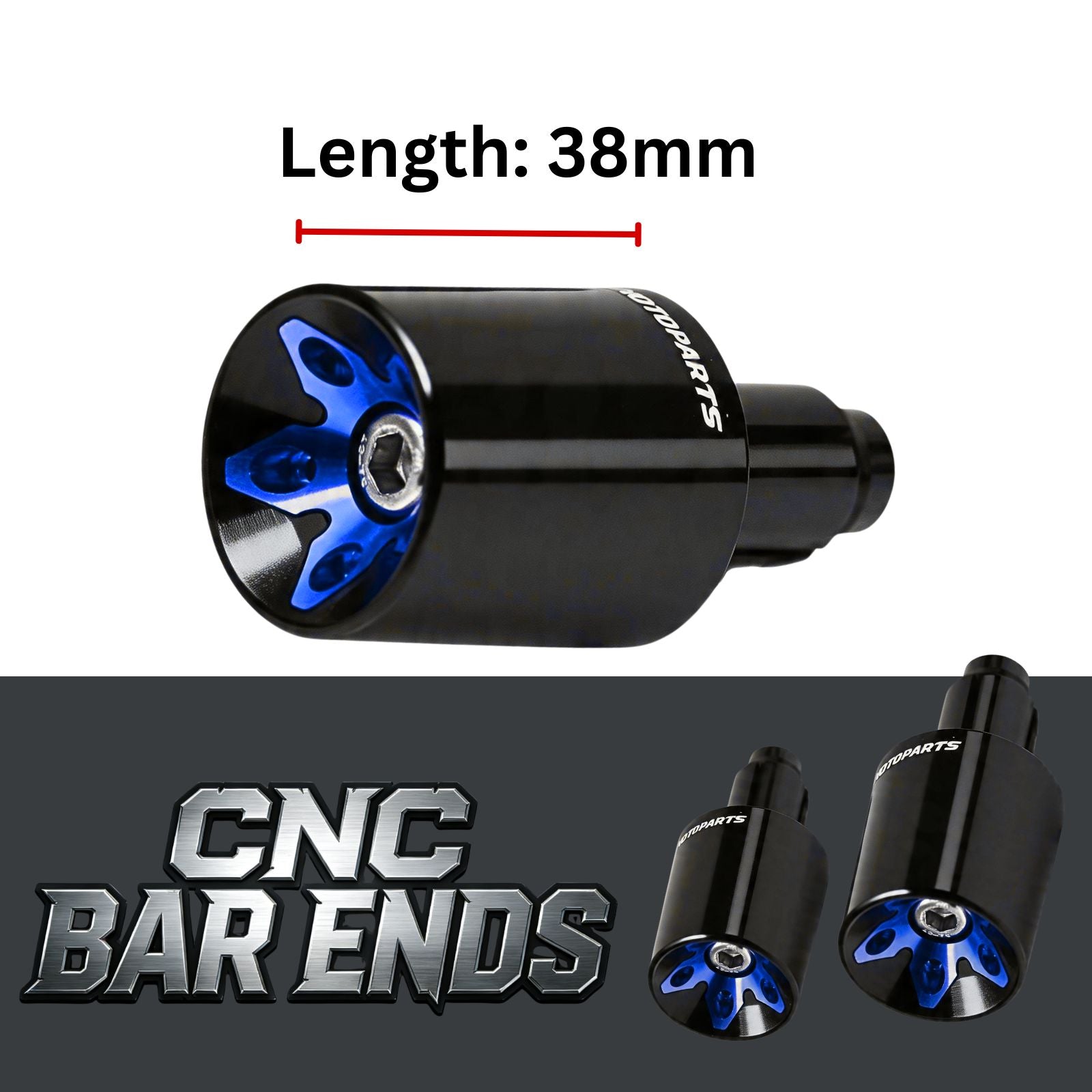 Compatible con extremos de barra CNC Aprilia Dorsoduro 1200 Mana 850 ATOM.