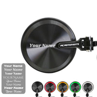 Fit Yamaha T-MAX YZF R125 XSR 700 900 Reborn CNC Bar End Mirrors Custom Engraved - MC Motoparts