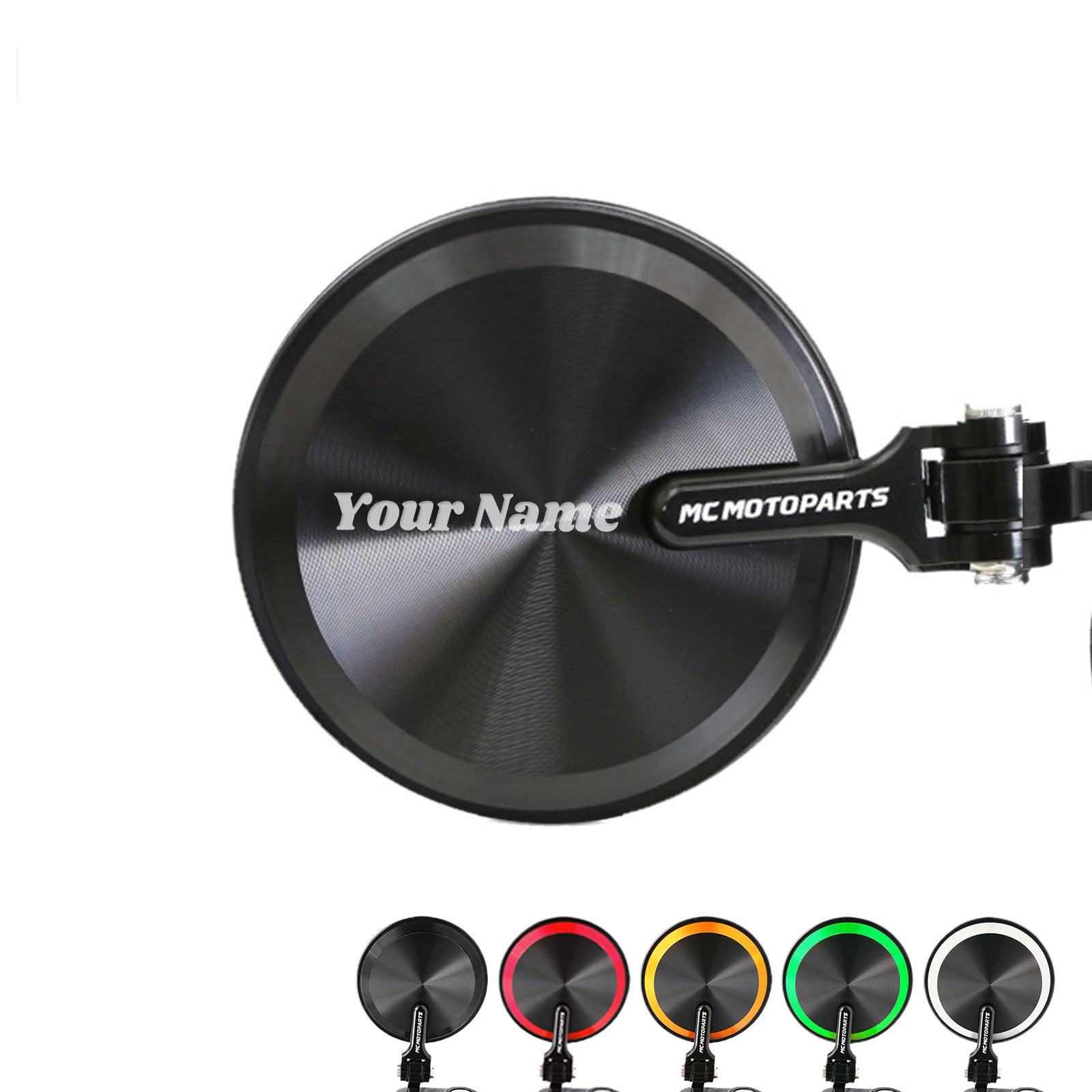 Fit Kawasaki ZH2 Z1000SX Z900 ZZR1400 Reborn CNC Bar End Mirrors Custom Engraved - MC Motoparts