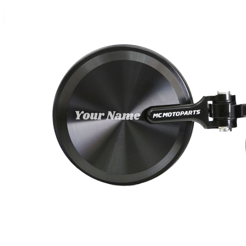 Fit Yamaha YZF R1 R6 Reborn CNC Bar End Mirrors Custom Engraved - MC Motoparts