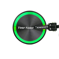 Fit Ducati Monster Reborn CNC Bar End Mirrors Custom Engraved - MC Motoparts