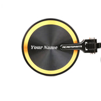 Fit Ducati Streetfighter Scrambler Xdiavel Reborn CNC Bar End Mirrors Custom Engraved - MC Motoparts