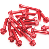 Race spec CNC crankcase cover bolts for Triumph Trident 660, M6 size, by MC Motoparts, designed for 2020-2025 model.