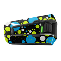 Skin for Cardo Packtalk Edge – Glossy or Matte Vinyl Decal Wrap – Cyber-Hex Series (1pc)