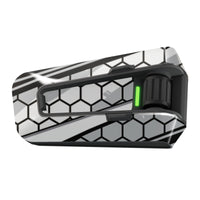 Skin for Cardo Packtalk Edge – Glossy or Matte Vinyl Decal Wrap – Cyber-Hex Series (1pc)