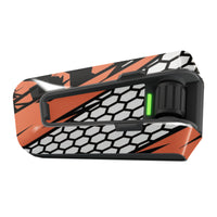 Skin for Cardo Packtalk Edge – Glossy or Matte Vinyl Decal Wrap – Cyber-Hex Series (1pc)
