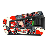 Skin for Cardo Packtalk Edge – Glossy or Matte Vinyl Decal Wrap – Anime Girl Series (1pc)
