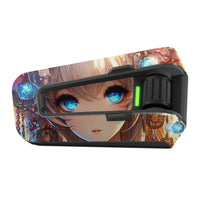 Skin for Cardo Packtalk Edge – Glossy or Matte Vinyl Decal Wrap – Anime Girl Series (1pc)