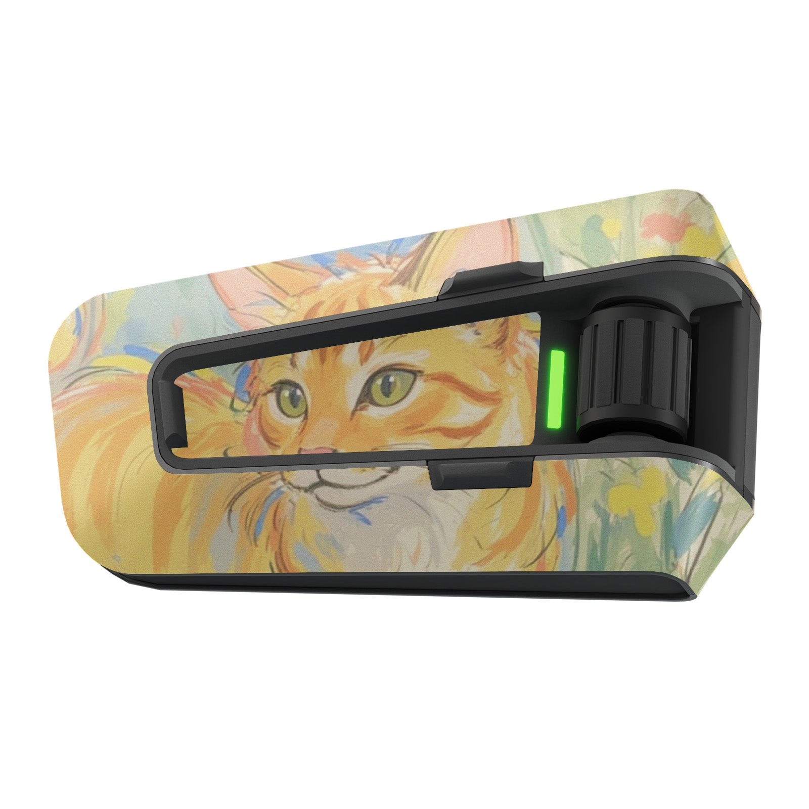 Skin for Cardo Packtalk Edge – Glossy or Matte Vinyl Decal Wrap – Cat Series (1pc)