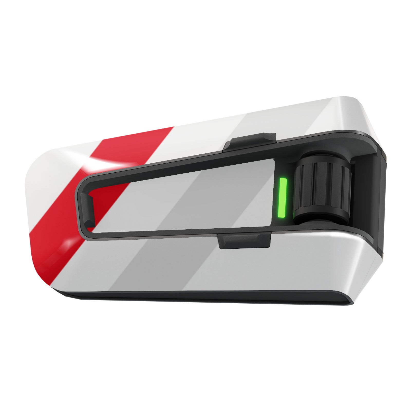 Skin for Cardo Packtalk Edge – Glossy or Matte Vinyl Decal Wrap – Racing Stripe Series (1pc)