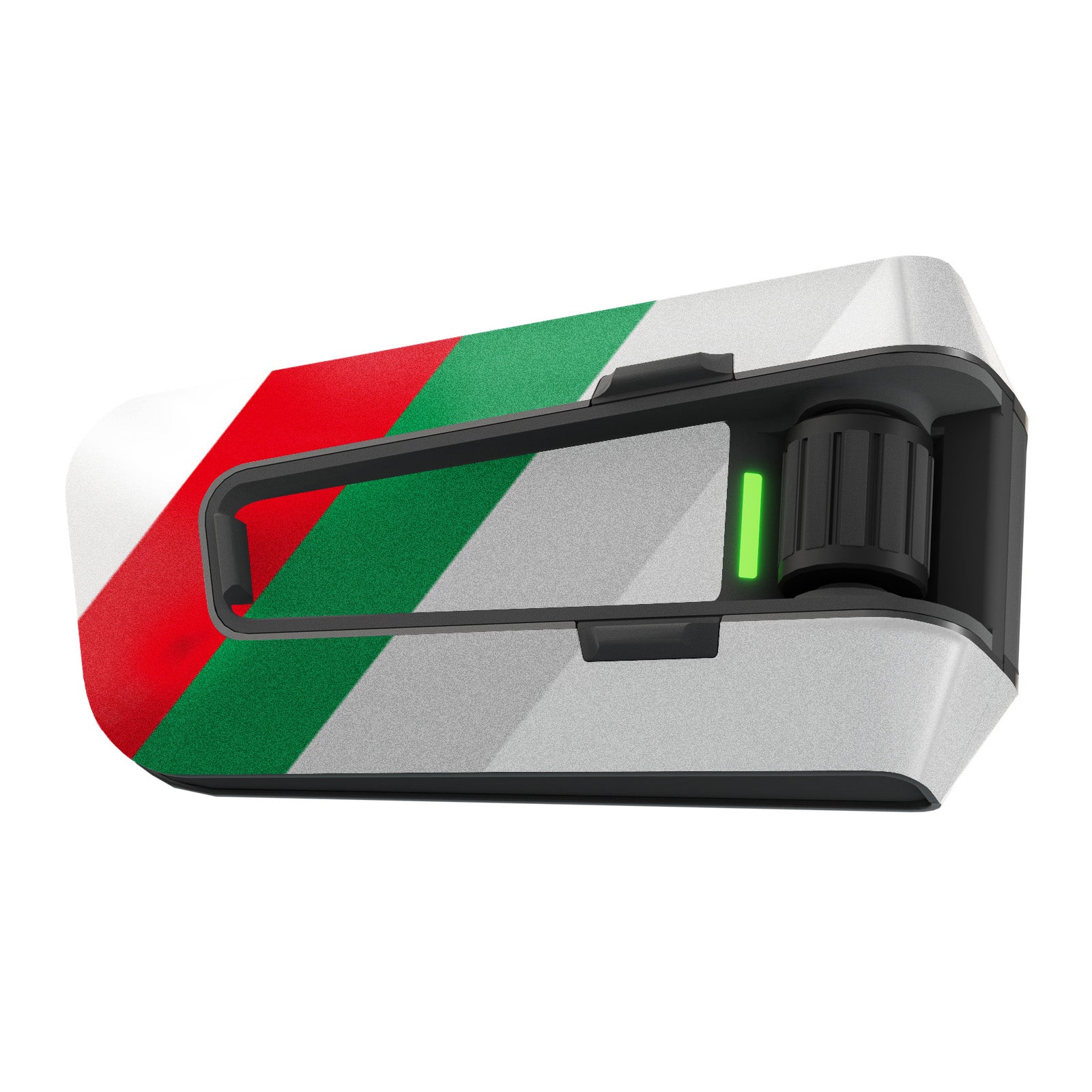 Skin for Cardo Packtalk Edge – Glossy or Matte Vinyl Decal Wrap – Racing Stripe Series (1pc)