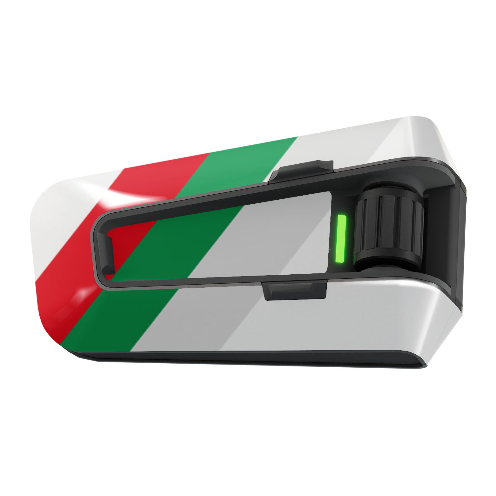 Skin for Cardo Packtalk Edge – Glossy or Matte Vinyl Decal Wrap – Racing Stripe Series (1pc)